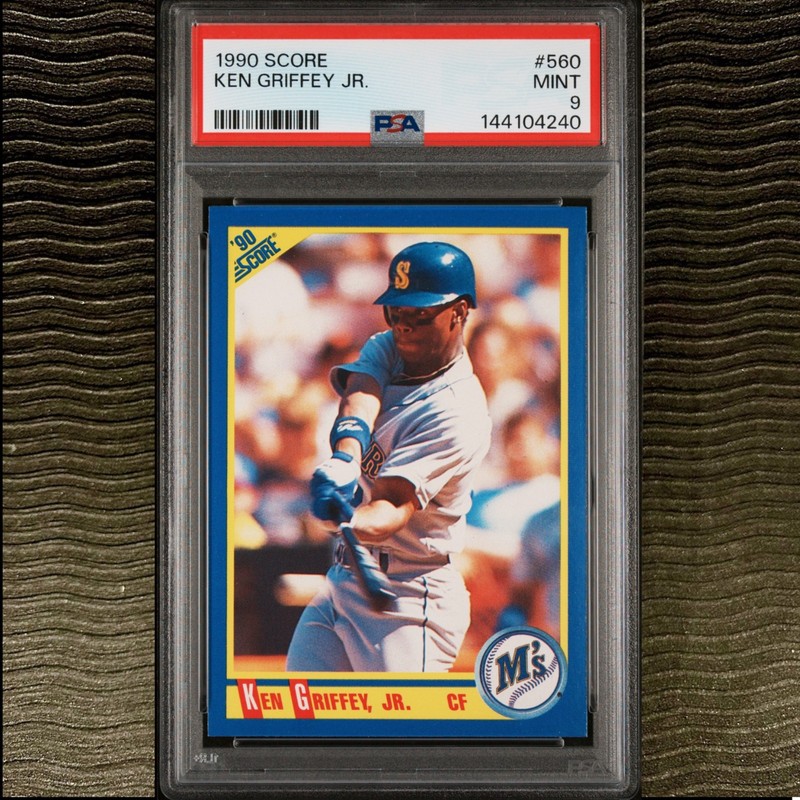 1990 Score #560 KEN GRIFFEY JR PSA 9 Mint DEAD CENTERED