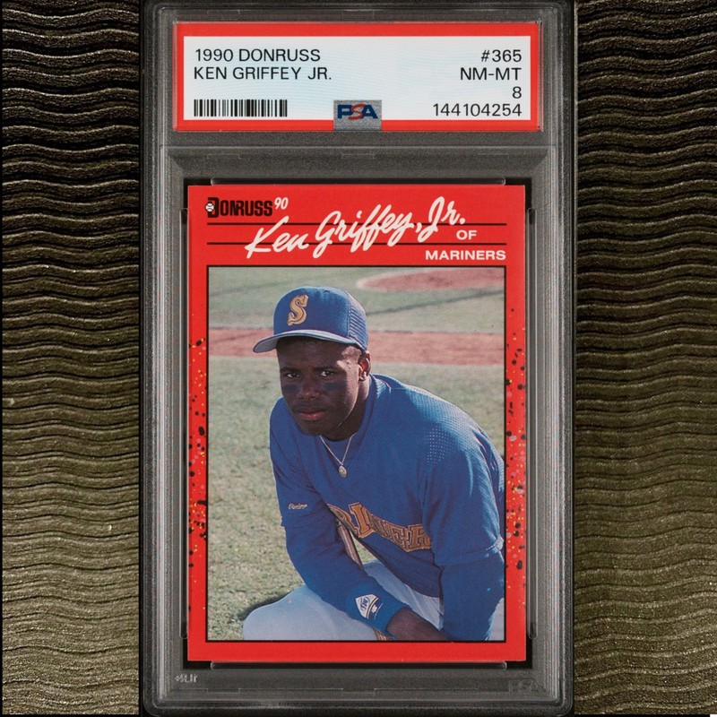 1990 Donruss #365 KEN GRIFFEY JR. PSA 8 NM-MT