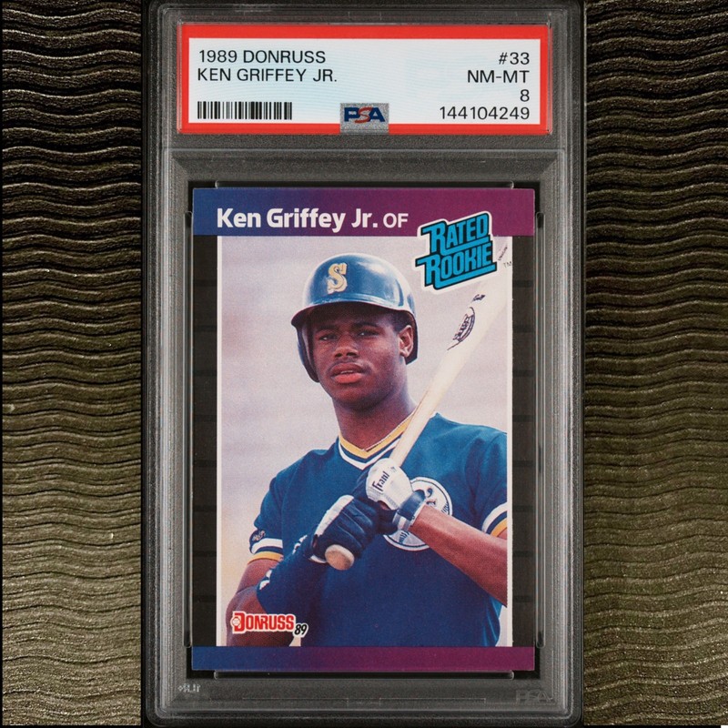 1990 Donruss #365 KEN GRIFFEY JR. PSA 8 NM-MT DEAD CENTERED
