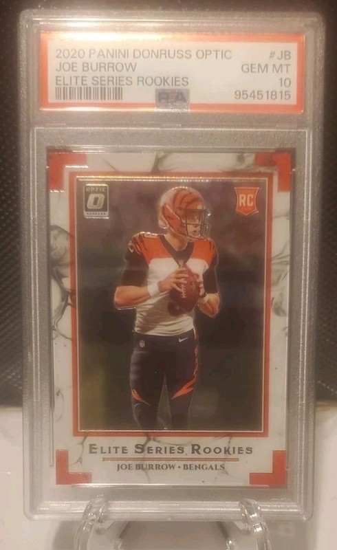 2020 Panini Donruss Optic Elite Series Rookies Joe Burrow PSA 10