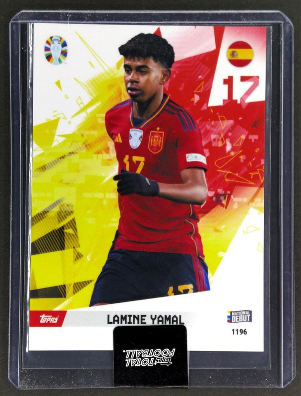 2023-24 Topps Total Football #1196 Lamine Yamal UEFA Euro 2024 National Debut RC