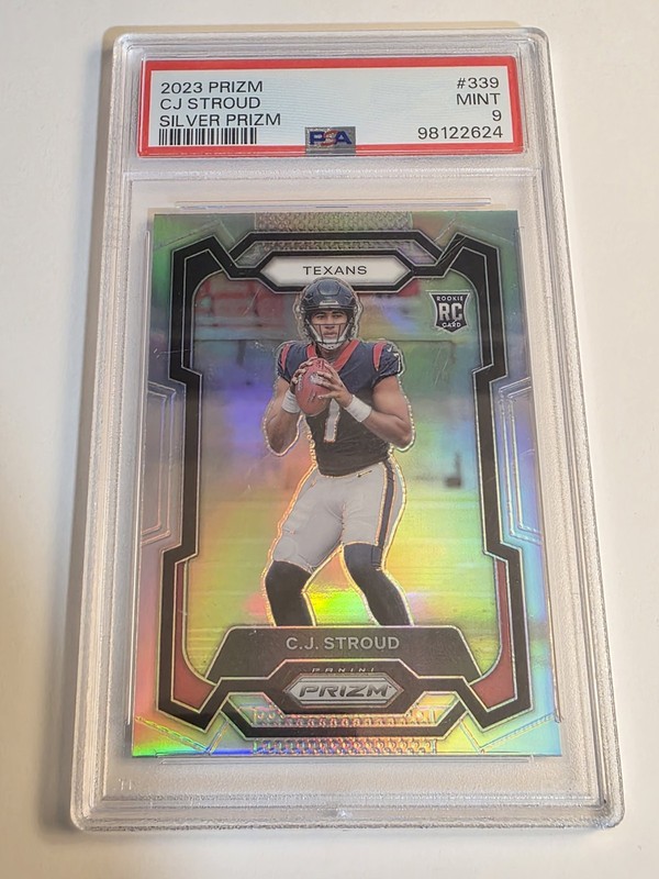 2023 Panini Prizm - Rookies C.J. Stroud #339 Silver Prizm (RC) PSA 9