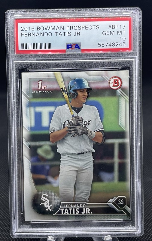 PSA 10 Fernando Tatis Jr 1st Bowman ROOKIE 2016 Bowman PSA 10 view 2