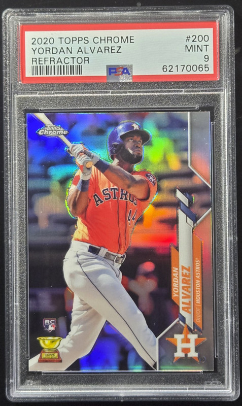 2020 Topps Chrome Yordan Alvarez Reractor Rookie #200 PSA 9