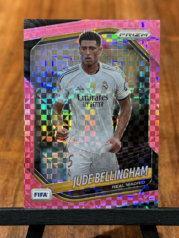 2025-26 Panini Prizm FIFA Soccer JUDE BELLINGHAM /75 Pink Power Prizm