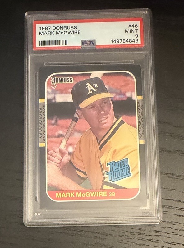 1987 Donruss 🔥🔥🔥 Mark McGwire PSA 9 Rookie RC Athletics
