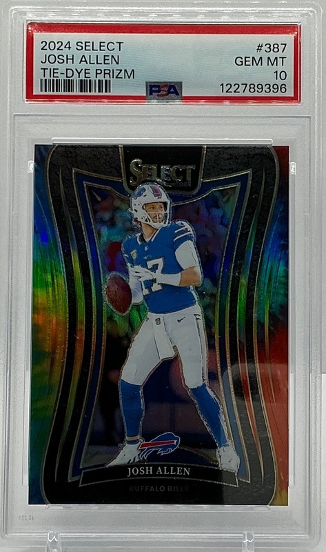 2024 Select Josh Allen Tie-Dye Prizm / 25 - PSA 10 💎