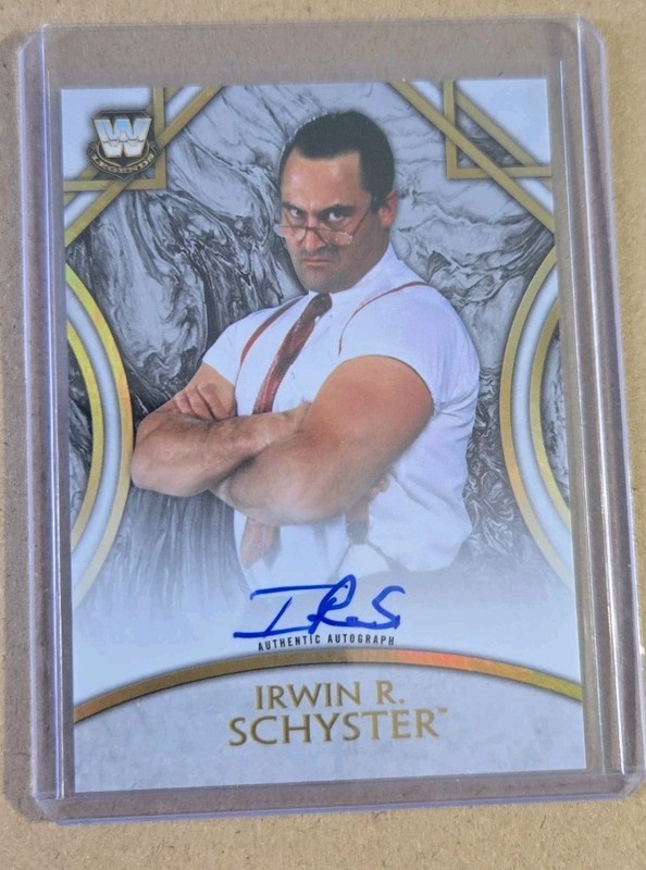 2018 WWE Topps Legends Irwin R Schyster IRS /199 Autograph