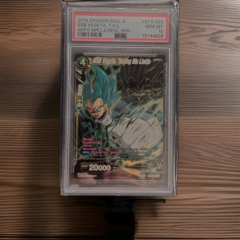 Dragon Ball Super SSB Vegeta Testing His Limits BT5-083 SPR PSA 10 Gem Mint