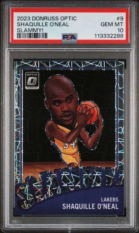 2023 Panini Donruss Optic Slammy! #9 SHAQUILLE O'NEAL PSA PSA 10 SN113332288