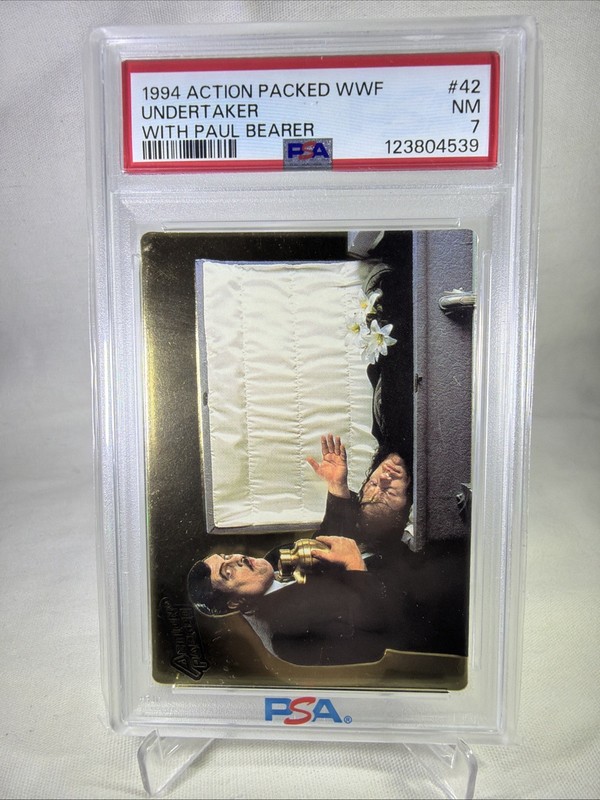 1994 Action Packed WWF Paul Bearer Undertaker #42 PSA 7