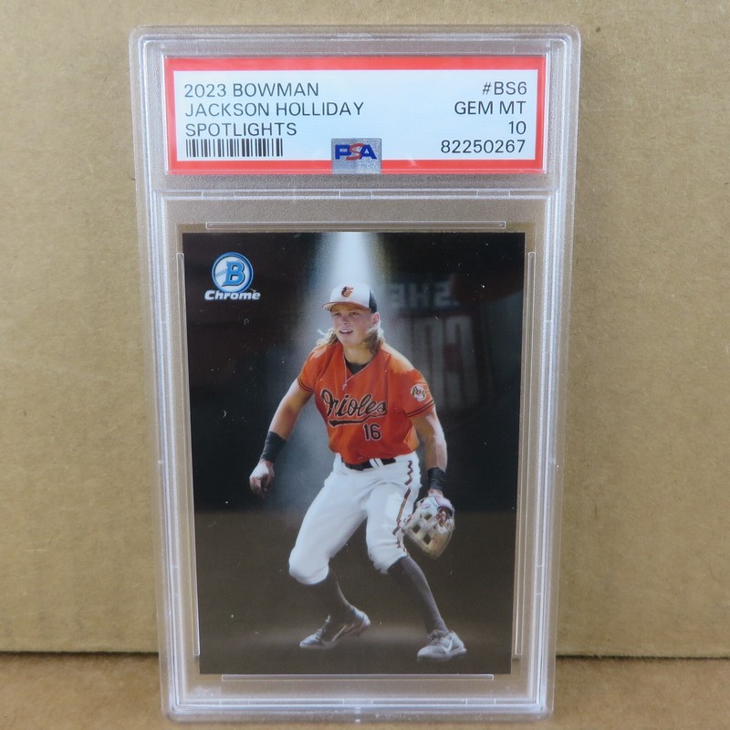 JACKSON HOLLIDAY 2023 Bowman Chrome Spotlights #BS-6 PSA 10 QTY ORIOLES PHENOM! view 2