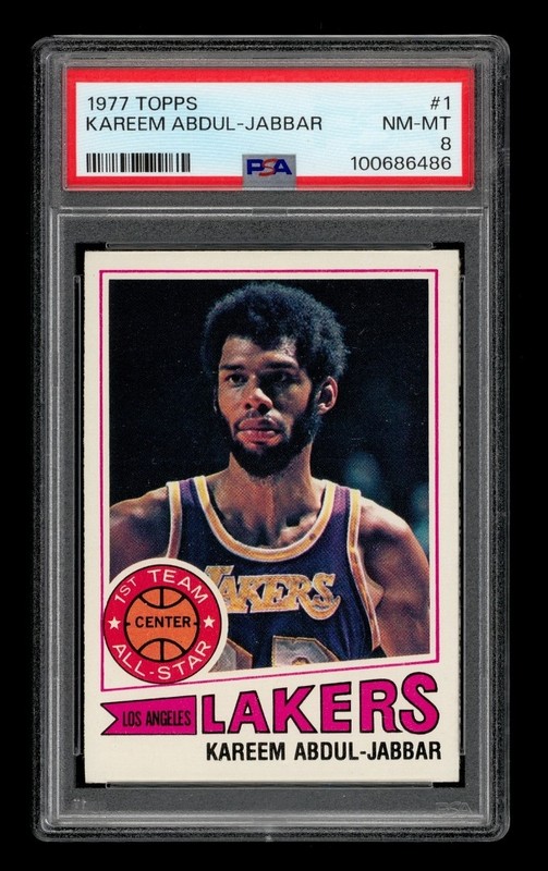 1977-78 Topps Set-Break # 1 Kareem Abdul-Jabbar PSA 8 NM-MT
