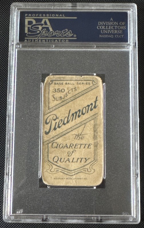 PSA 1909-11 T206 - Ed Lennox 350 Back (RC) Piedmont Tobacco Card Brooklyn Rare view 2