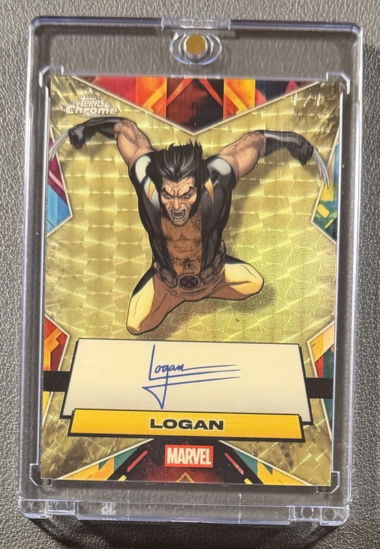 2025 Topps Chrome Marvel Facsimile Autograph Logan Superfractor 1/1 Wolverine