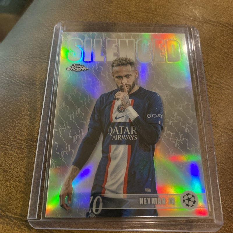 2026 Topps Chrome Uefa Champions Neymar Jr Silenced