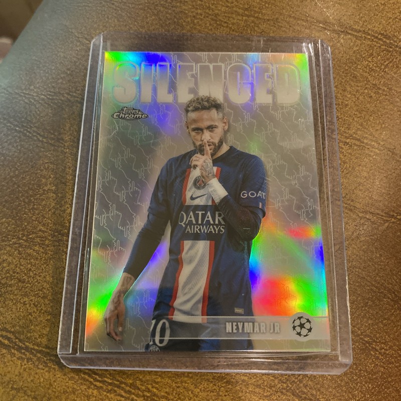 2026 Topps Chrome Uefa Champions Neymar Jr Silenced view 2