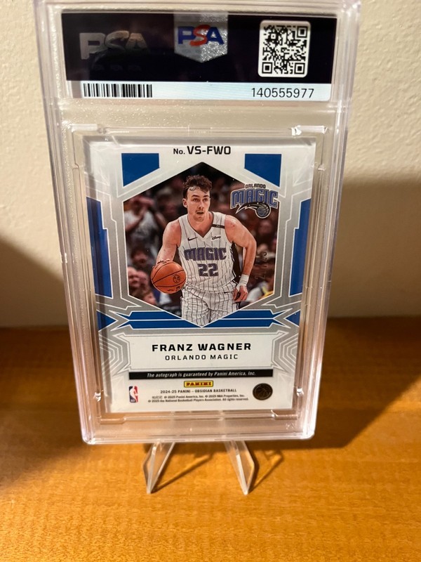 2024 Obsidian Franz Wagner Volcanic Auto /25 PSA 10 view 2