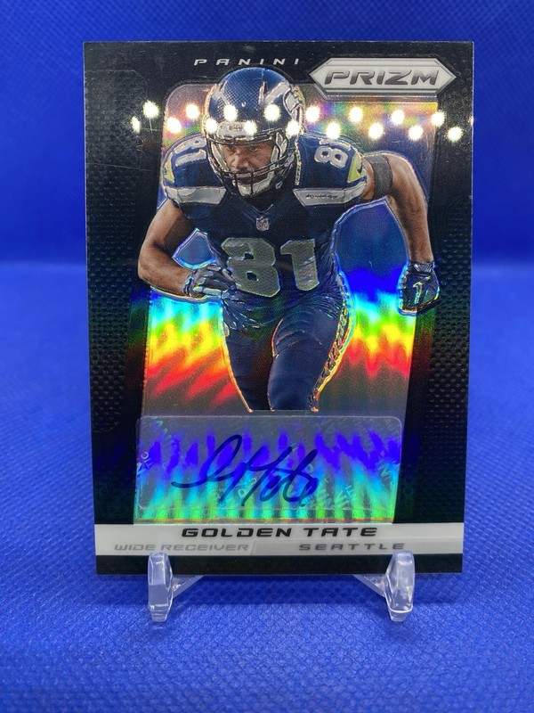 2013 Panini Prizm Golden Tate Auto Black Ssp #d /25 #135 Seahawks Autograph 🔥 view 1