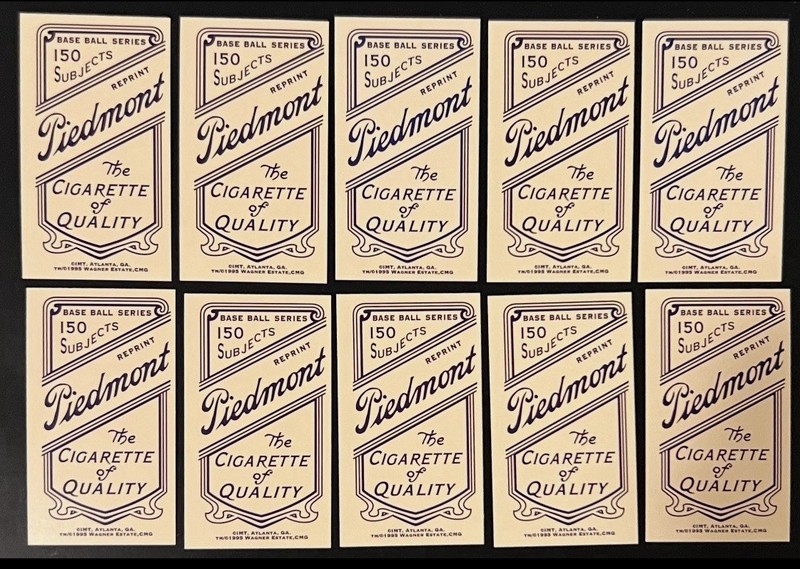 Lots - 10 T206-1909⚾️Honus Wagner HOF Reprint 1995 Wagner Estate CMG! view 2