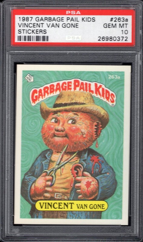 1987 Garbage Pail Kids -- Vincent Van Gone #263a PSA 10 GEM MINT -- Series 7 OS7