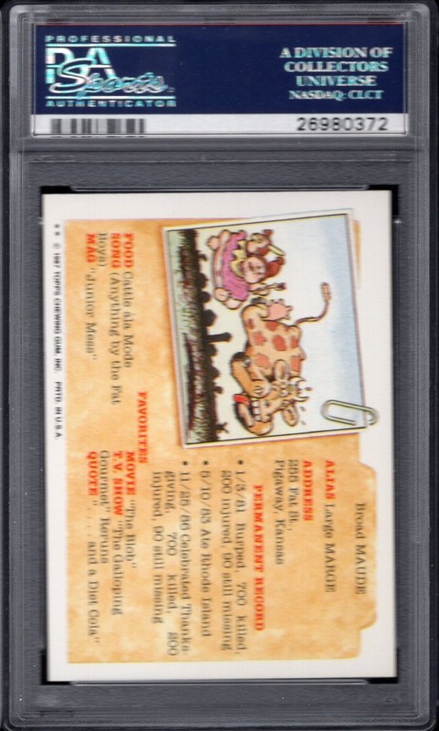 1987 Garbage Pail Kids -- Vincent Van Gone #263a PSA 10 GEM MINT -- Series 7 OS7 view 2