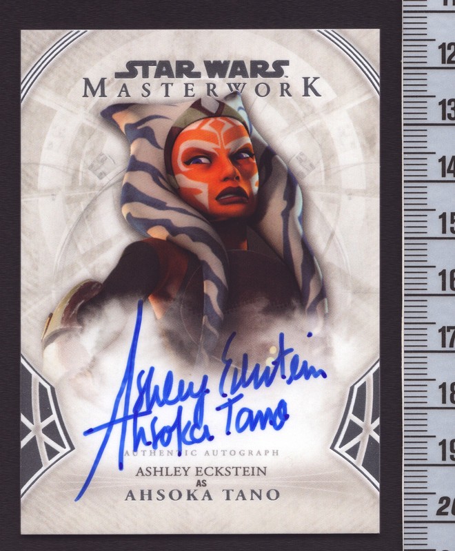 Ashley Eckstein as Ahsoka Tano 2018 Topps Star Wars Masterwork AUTOGRAPH AE Auto