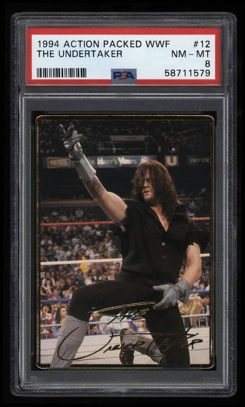 1994 Action Packed WWF The Undertaker PSA 8 NM-MT #12 Wrestling Card