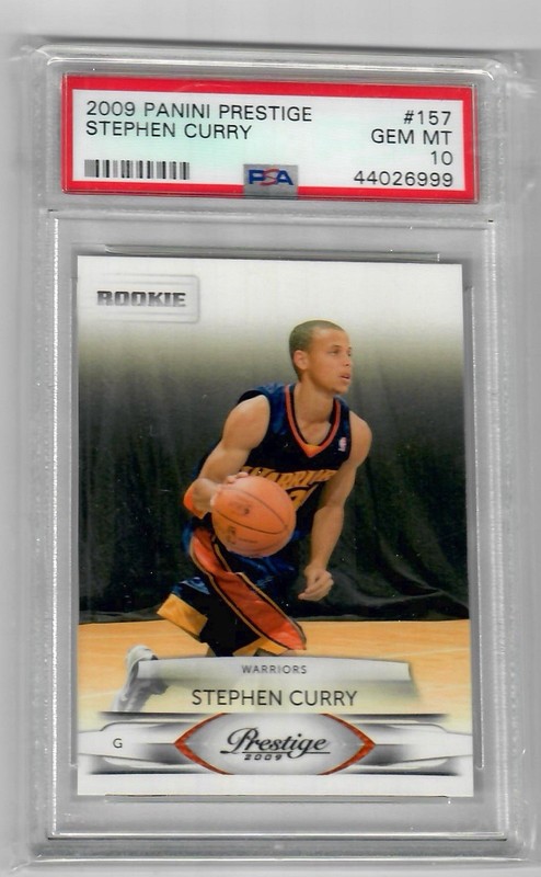 2009-10 Panini Prestige Stephen Curry #157 RC Rookie Card PSA 10 GEM MINT MVP