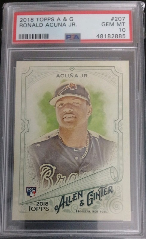 2018 Topps A&G Ronald Acuna Jr. Rookie Card PSA 10