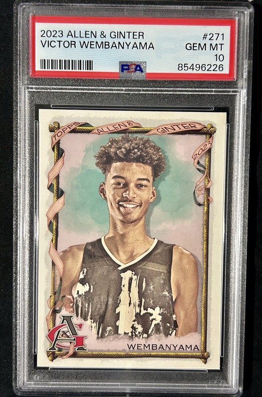 2023 Topps Allen & Ginter - Victor Wembanyama #271 (RC) Spurs PSA 10 Gem Mint