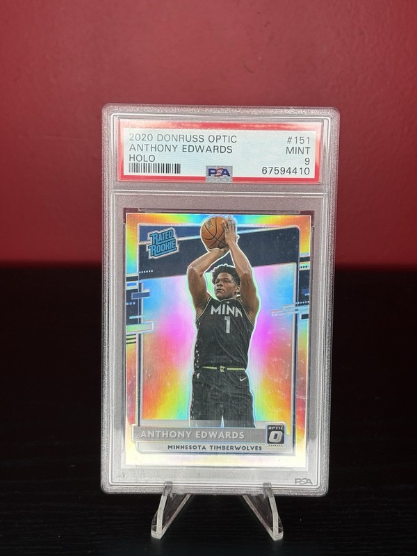 Panini Donruss Optic Rated Rookie Anthony Edwards Holo #151 PSA 9