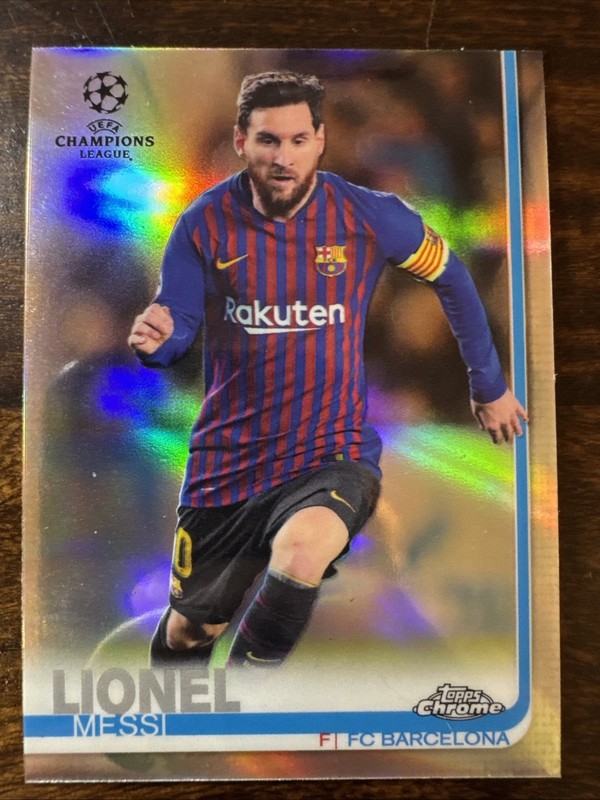2018-19 Topps Chrome UEFA Champions League - Lionel Messi #1 Refractor