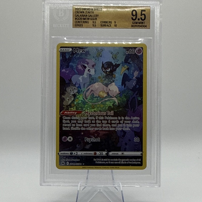 Pokémon MEW GG10/GG70 Crown Zenith GG UR Full Art Holo BGS 9.5