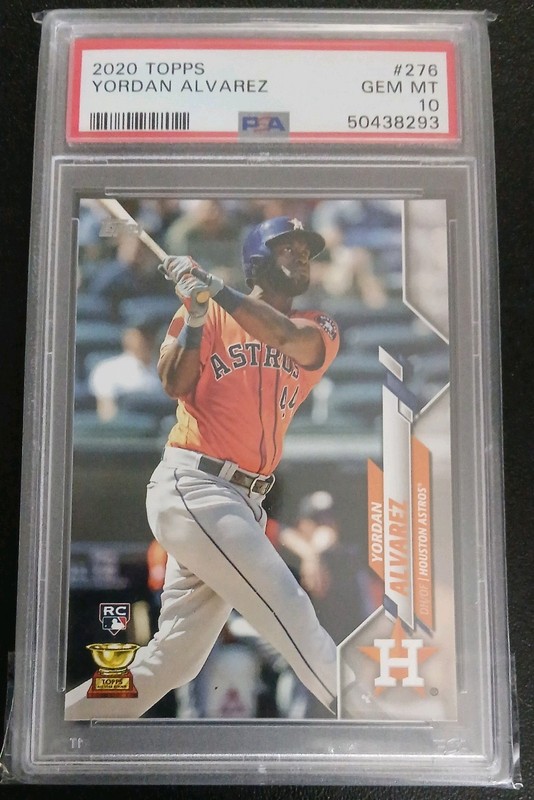 2020 Topps Yordan Alvarez Rookie PSA 10 Astros #276