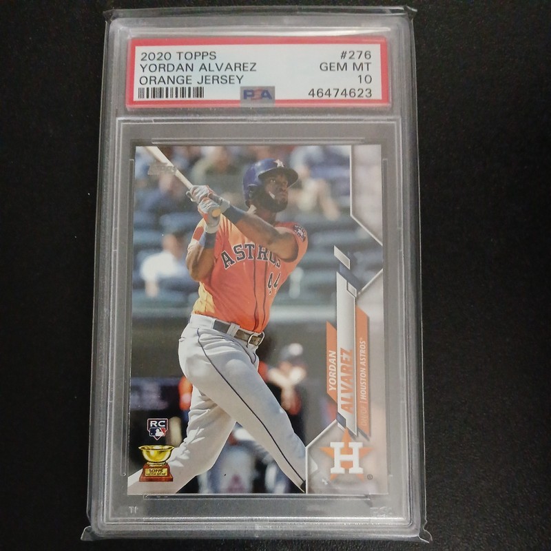 2020 Topps Yordan Alvarez Rookie PSA 10 Astros #276 view 2