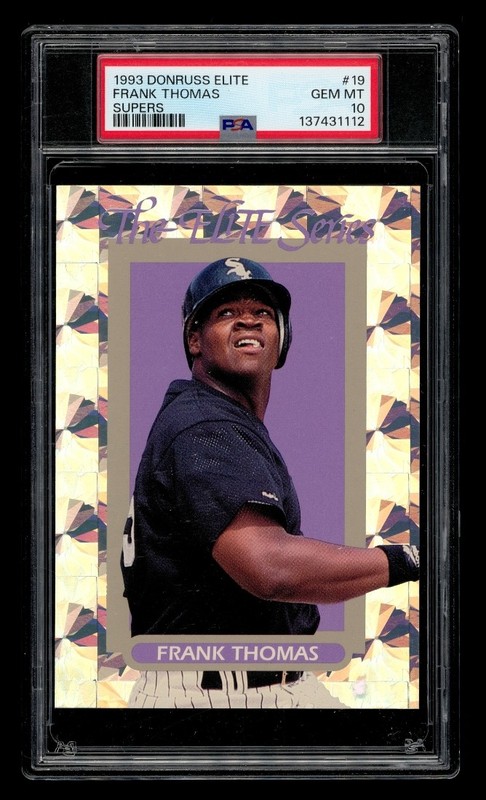 1993 Donruss Elite Supers: # 19 Frank Thomas /5000 PSA 10 GEM MINT