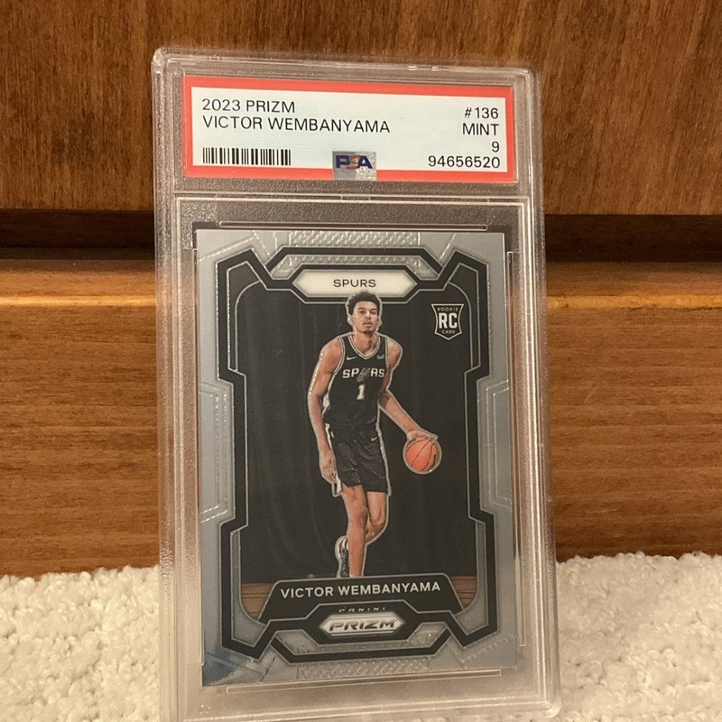 2023-24 Panini Prizm - Victor Wembanyama #136 (RC) PSA 9