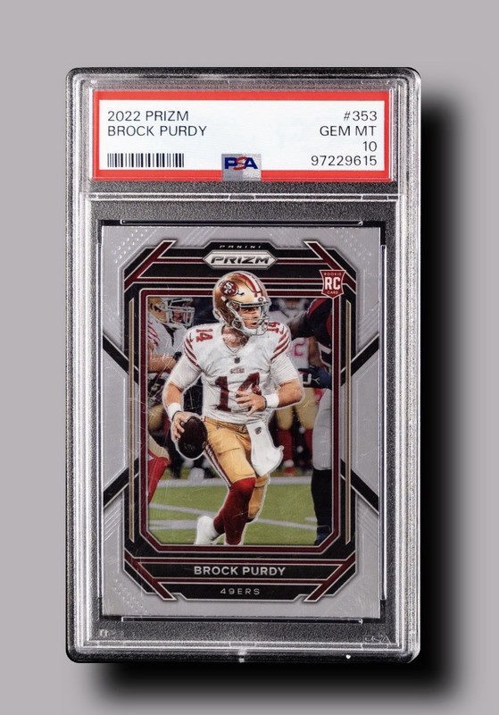 2022 Panini Prizm Brock Purdy Rookie #353 PSA 10 GEM MINT RC 49ers
