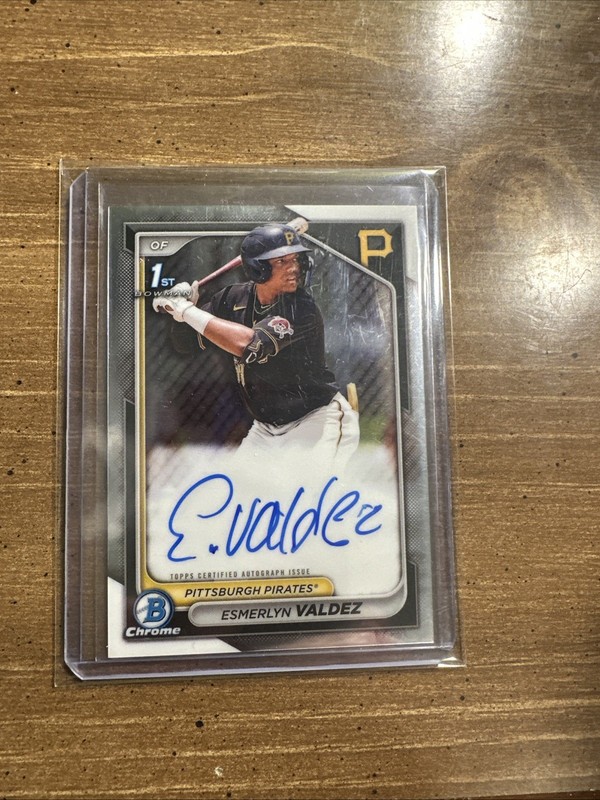 2024 Bowman Chrome Esmerlyn Valdez 1st Auto Autograph #CPA-EV Pirates 