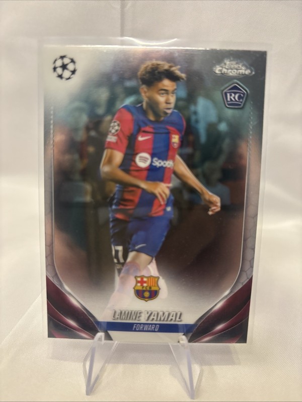2023-24 Topps Chrome UEFA Club Competitions - Lamine Yamal #64 (RC)