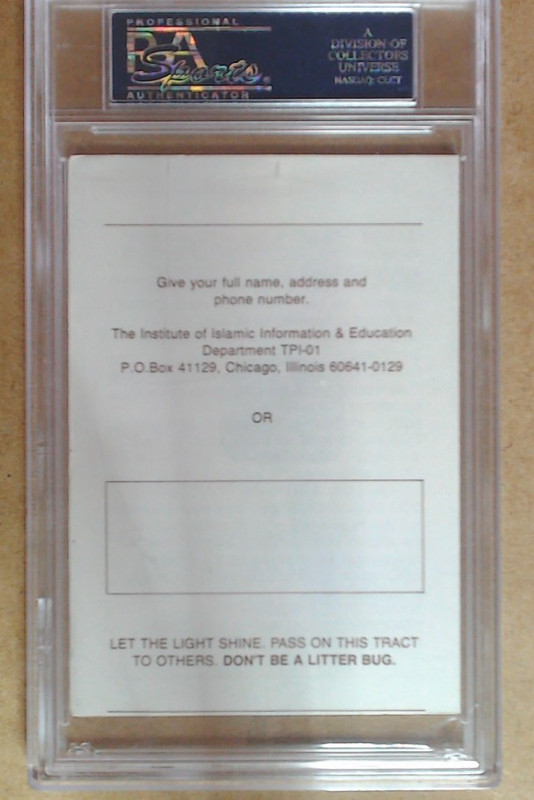 Muhammad Ali Pamphlet PSA-DNA Certified Authentic Autograph view 2