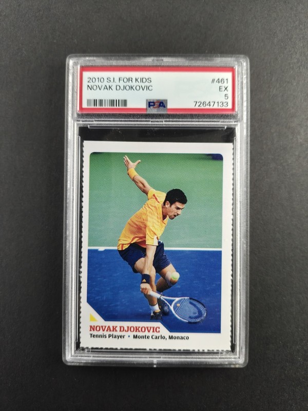 NOVAK DJOKOVIC 1st SI 🎾 2010 Sports Illustrated Kids #461 PSA 5 EX 🏆🥇