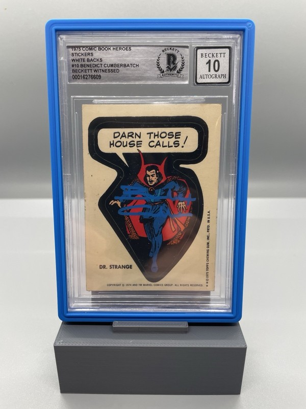 1975 COMIC BOOK HEROES (RARE) BENEDICT CUMBERBATCH AUTOGRAPH!!! Auto 10 BGS