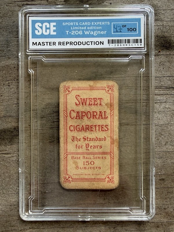 T-206 Honus Wagner, 1909, Sweet Caporal. (REPRINT) view 2