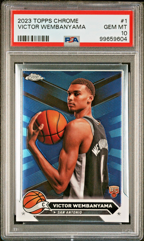 2023 Topps Chrome Victor Wembanyama #1 Rookie Card (RC)! PSA 10 GEM MINT!