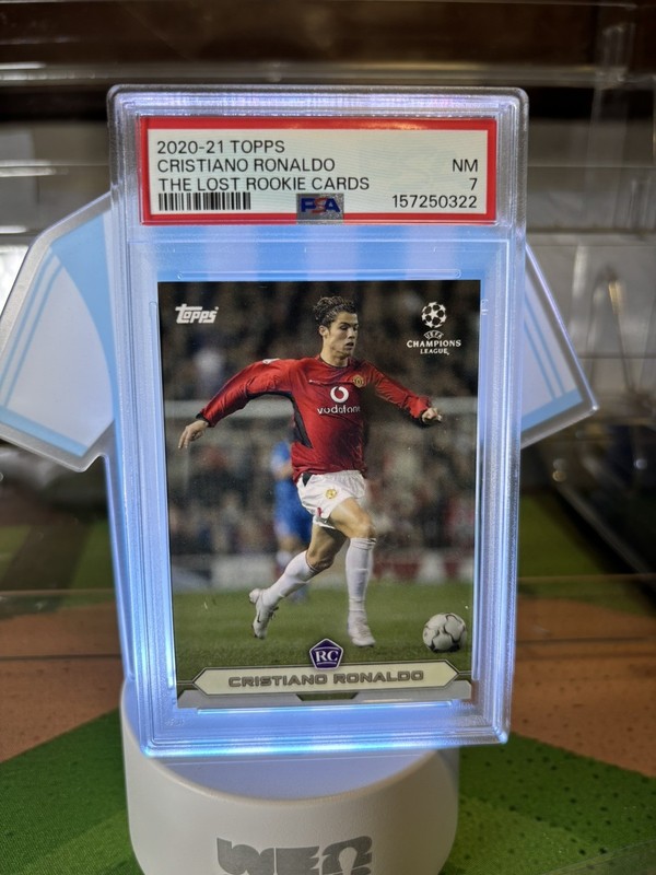 CRISTIANO RONALDO 2020 TOPPS UEFA THE LOST ROOKIE CARDS RC PSA 7