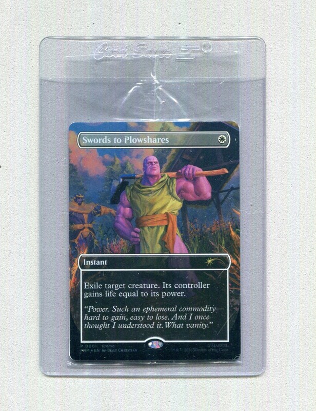 Magic the Gathering PSA Magazine Promo Swords to Plowshares Thanos Sealed view 1