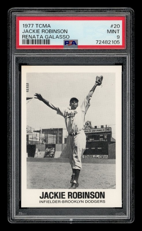 1977 Tcma Renata Galasso Set-Break # 20 Jackie Robinson PSA 9 MINT