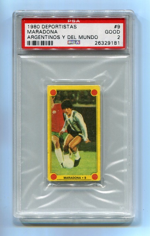 1980 Crack Deportistas Argentinos Y Del Mundo 9 Diego Maradona PSA 2 Argentina